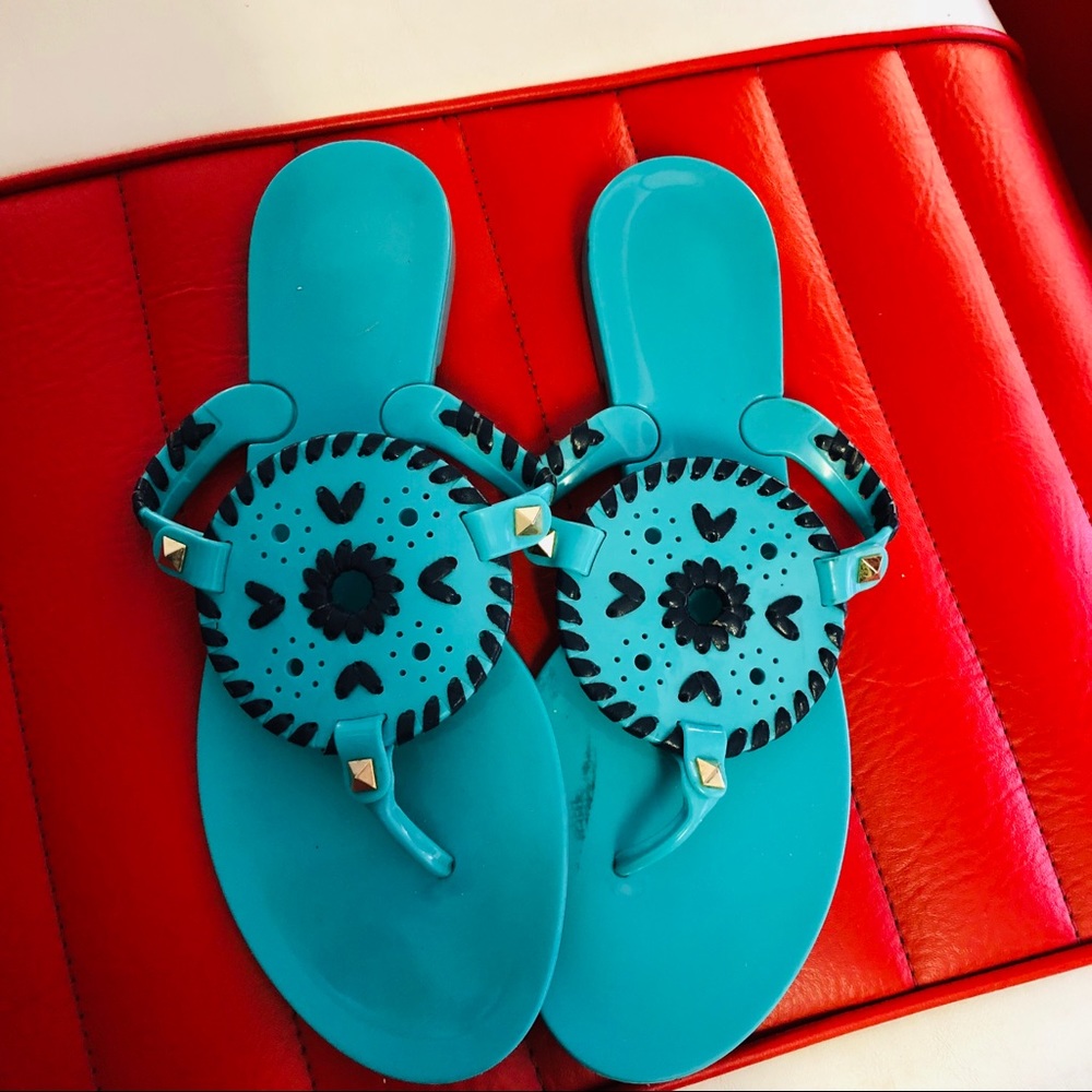 Jack Rogers jelly flip flops